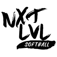 Ladies NXT LVL White Softball Racerback Tank Top Design